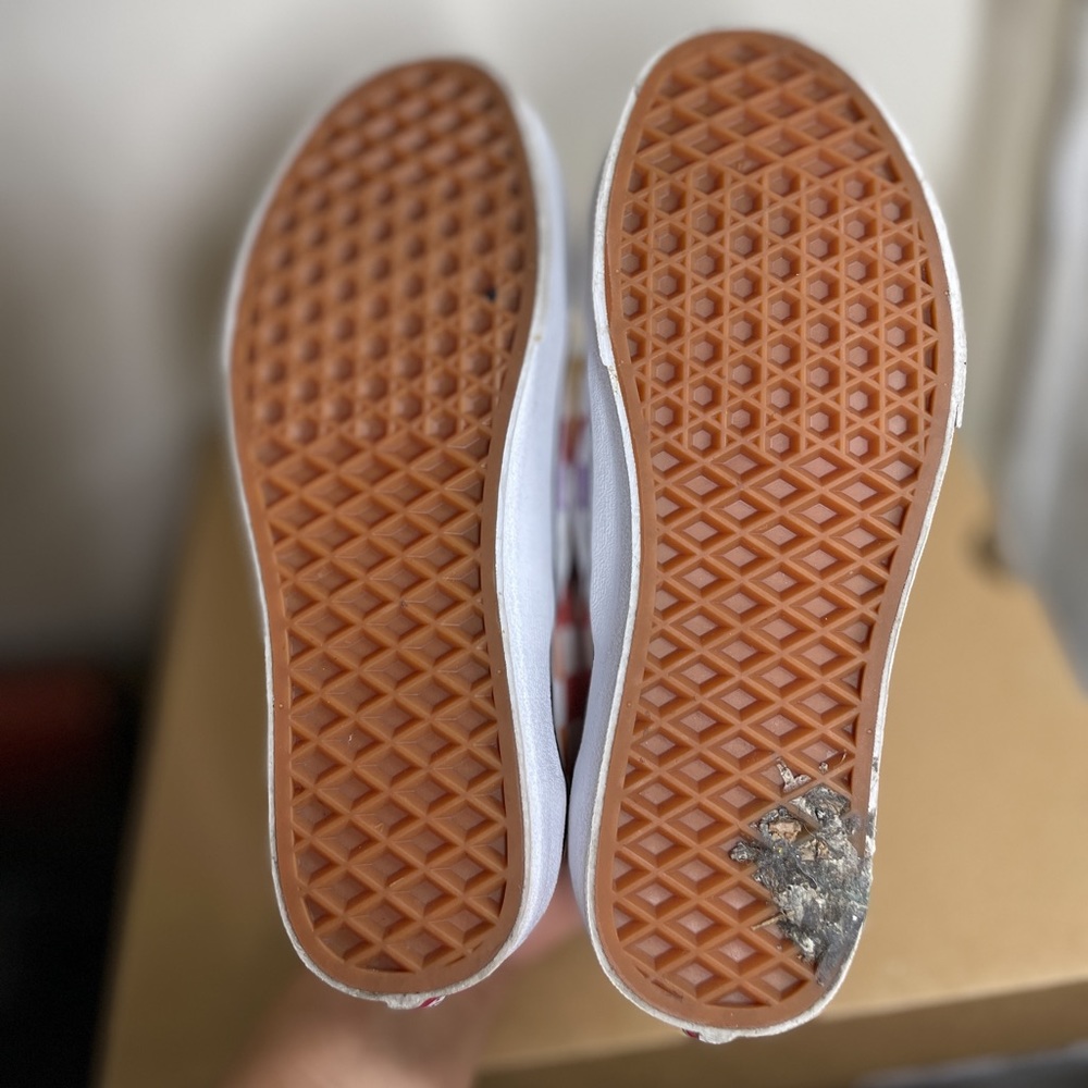 Multi Colored Checkered Vans Size 6 - Picture 2 of 5